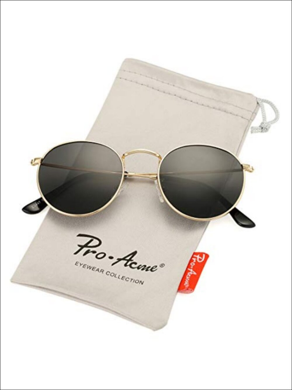 Small Round Metal Polarized Sunglasses Retro Designer Style UV400